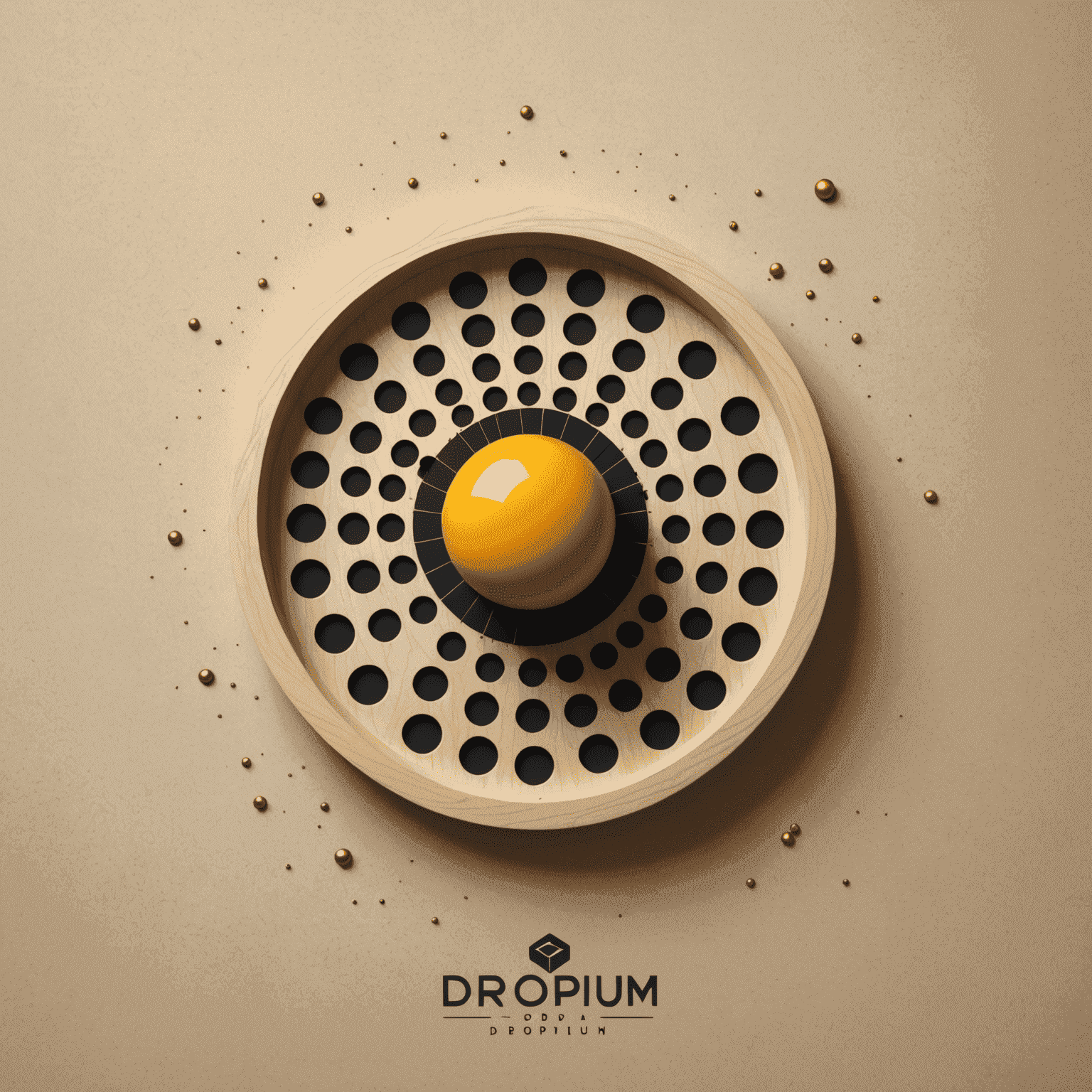 Logo de Dropium: Un diseño moderno que representa el juego Gravity Plinko con elementos de física y gravedad