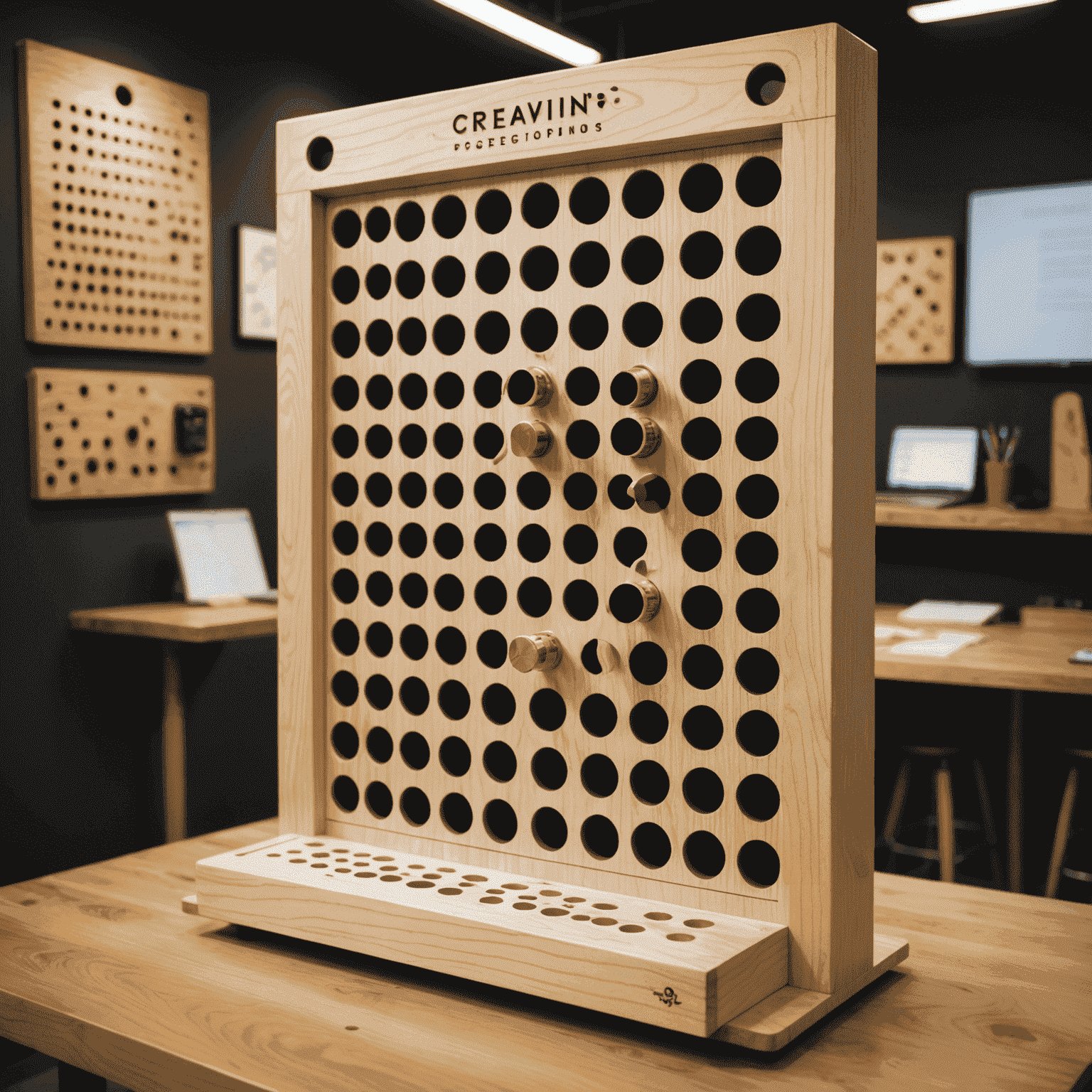 Proceso de diseño de un tablero personalizado de Gravity Plinko con opciones de personalización visibles